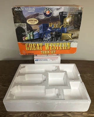 Lionel Great Western Train Set 6-30034 Box Only with 1 Styrofoam Insert - Image 1 of 4