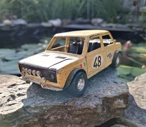 Vintage Polistil Club HF Fiat 128 African Safari Rally Car S7 - Picture 1 of 7