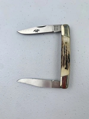 老式美国刀片AB-25双刃小麝鼠刀  — 第 1/4 张图片