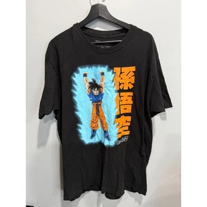 Dragon Ball Z Goku Licensed Graphic Print Black T-Shirt XL Anime - Picture 1 of 3
