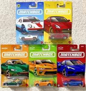 2025 MATCHBOX SPORTS CARS COMPLETE SET OF 5  **NEW** - Picture 1 of 8
