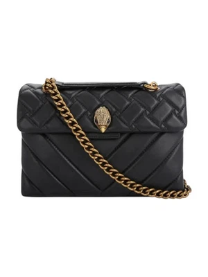 KURT GEIGER Borsa Donna LEATHER KENSINGTON X BAG 1470400109 BLACK BLACK - Imagen 1 de 4