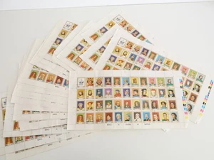 51 HOJAS - Hojas de estampillas de reyes y reinas de Gran Bretaña de la isla de Davaar  - Imagen 1 de 14