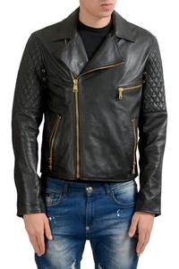 Versace Versus Herren Lederjacke mit Reißverschluss Größe 2XS XS S M XL - Bild 1 von 7
