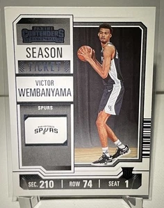 2023-24 Panini Contenders Victor Wembanyama Rookie Card #11 San Antonio Spurs - Picture 1 of 2