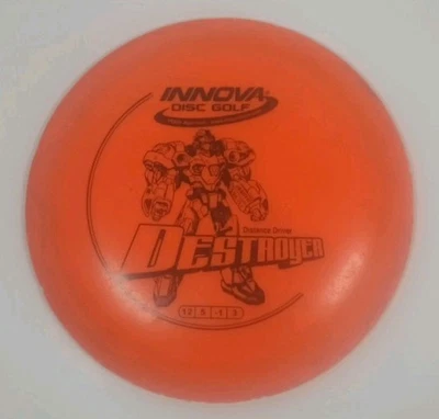 Innova DX Destroyer Orange Distance Driver Golf Disc 166g - Great Beginner Disc - Image 1 of 2