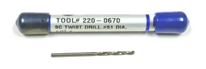 #51 (.067") Carbide Jobber Length Drill 118 Degree QCT 220-0670 - Picture 1 of 1