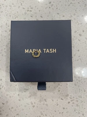 Серьги-кольца 18k Yg Maria Tash 5 мм невидимый набор большой бриллиант вечность одиночные - Изображение 1 из 4