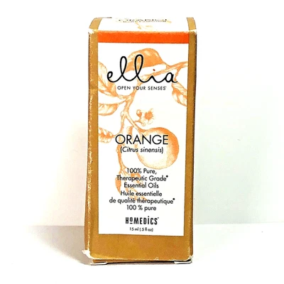 NUEVO Aceite esencial HoMedics Ellia NARANJA 100 % grado terapéutico 0,5 fl oz/15 ml Foto 1 de 4