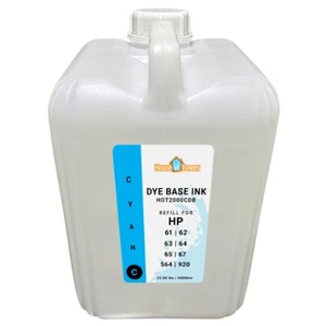 Do HP Bulk Color 22 lbs Cyan Barwnik Base Wkład atramentowy HP 61,62,63,64,65,67,564,920 - Zdjęcie 1 z 1