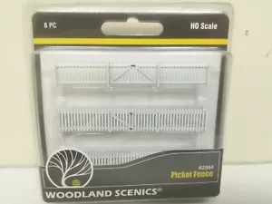 Kit recinzione picchetto bianco con cerniere cancelli e perni fioriera - Woodland Scenics 2984 HO - Foto 1 di 2