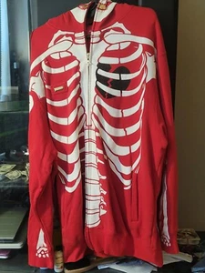 LRG Lifted Research Group Dead Serious Hoodie - Vintage Rare Original Red XL - Picture 1 of 9