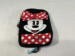 BOLSO BOLSA DISNEY MINNIE MOUSE CON ARCO 3D Y FIRMA MUÑECA CREMALLERA - Imagen 1 de 2