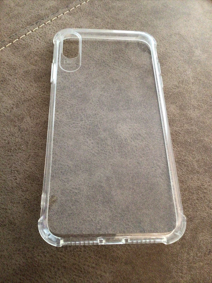 Clear Silicone Rubber Gel Protective Case Cover Skin For Apple iPhone XS Max - Image 1 of 4