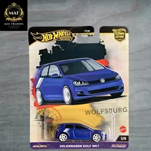 Hot Wheels Premium Volkswagen Golf MK7 New Car Culture World Tour 2024 Collector - Imagen 1 de 2