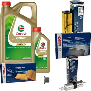 BOSCH Inspektionspaket 6 L Castrol 5W-30 M für BMW 5er G30 F90 530i