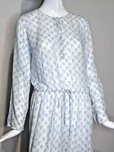 Agnes B Sheer White Breezy Cotton Henly Summer Beach Dress, Cover-up, Size 42 - Picture 1 of 8