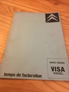 Citroën Visa D Tiempo Factura Taller Mecánica Electricidad y Carrocería - Imagen 1 de 5