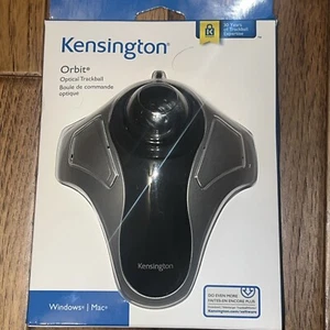 Ratón Trackball Óptico Órbita Ergonómica Kensington (K64327F) Plateado/Negro Nuevo en Caja - Imagen 1 de 2