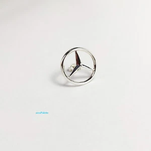 Solid 925 Sterling Silver Mercedes Earring Stud Handmade Earring ( ONE PIECE) - Picture 1 of 4