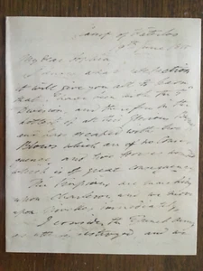 1815 BATTLE WATERLOO, LETTER FROM LT.COL. SIR W.MAYNARD GOMM TO HIS SISTER Repro - Picture 1 of 12
