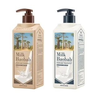 MilkBaobab weißer Moschus Parfüm Shampoo 500ml + Behandlung 500ml Set Korean Beauty - Bild 1 von 5