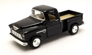 Kinsmart - 1:54 Scale Model 1955 Chevy Stepside Pick-Up Black (BBKT3002DBK) - Picture 1 of 1