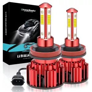 4-Sides H11 LED Headlight Kit Low Beam Bulbs Super Bright 360000LM 6500K White - Picture 1 of 12
