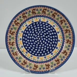 Christopher Radko Polish Country Stoneware Woodland Holiday Plate - Picture 1 of 8