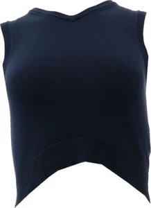 Lands' End UNF Boy's Fine Gauge V-NCK SWTR VEST CLA NAV M NWOT (646) - Picture 1 of 8