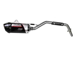 BBR D3 Full Exhaust Muffler Pipe System SS Carbon End Cap Yamaha TTR110E 08-22 - Picture 1 of 7