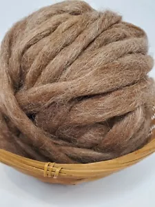 100% Alpaca Roving - Rose Grey - Suri - Natural - Picture 1 of 3