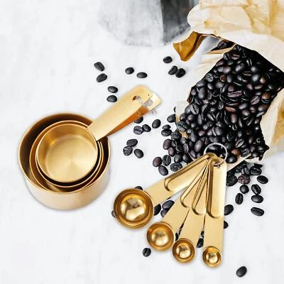 Practical Set of Stainless Steel Measuring Spoons And Cups Set for The Kitchen - Image 1 of 2