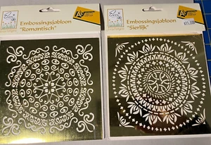 Choose One Extra Large Brass Embossing Stencil-Erica Fortgens-Decorative - Picture 1 of 9