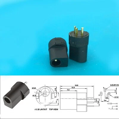 30 pcs 3.5mm x 1.35mm Female Pcb board SOCKET DC POWER CONNECTOR JACK PLUG - Image 1 of 4