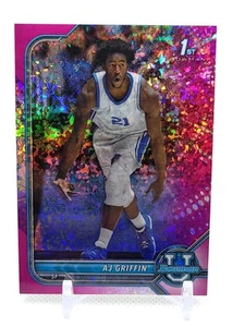 2021-22 Bowman University - AJ Griffin #95 Fuchsia Mini-Diamond /150 (RC) - Picture 1 of 2