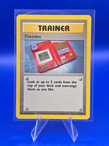 Pokedex Base Set Regular Trainer Card Pokemon Lightly Played - Picture 1 of 2