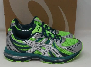 1203A954/300 Men's ASICS GEL-SEKIRAN Sneaker Size 9.5 Green Silver NIB - Picture 1 of 12