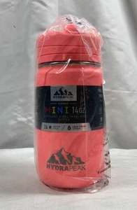 HydraPeak Mini Insulated Water Bottle - 14oz With Straw Lid - Neon Crush - Picture 1 of 6