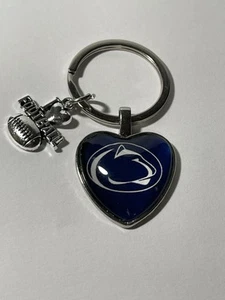Penn State Nittany Lions NCAA I Love Football Keychain NEW!! - Picture 1 of 1