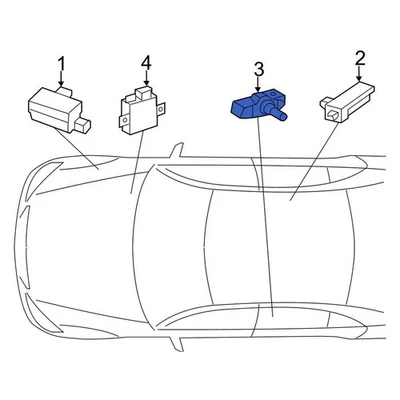 For Mercedes-Benz Sprinter 2500 10-18 Tire Pressure Monitoring System (TPMS) — 第 1/4 张图片