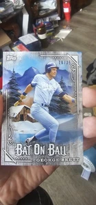 2025 X Bob Ross The Joy Of Baseball George Brett Bat On Ball 16/35 - Picture 1 of 2