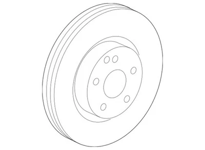 Genuine Mercedes-Benz Brake Disk Vented 221-421-17-12-07 Foto 1 de 2