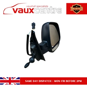 Espejo de puerta Vauxhall Combo 2012- O/S doble vidrio con indicador lado del conductor nuevo - Imagen 1 de 5