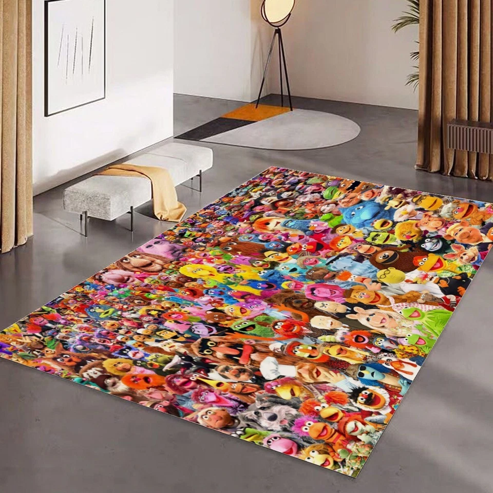 Best! The Muppets Print Foldable Rectangular Floor Mat Rugs Anti-Skid Carpet - Image 1 of 1