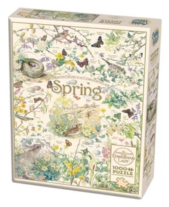 Spring Country Diary 1000 Piece Jigsaw Puzzle Cobble Hill New - Picture 1 of 3