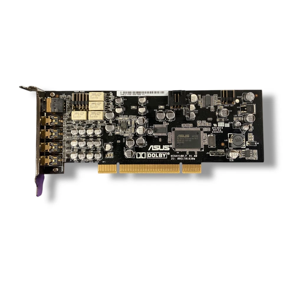 ASUS Xonar MI8AV100-P PCI Sound Card – High Definition 7.1 Audio (Used) - Image 1 of 3
