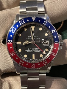Vintage Rolex GMT-Master 16750 Pepsi Bezel Insert JW2919