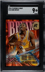 1996-97 Skybox Z Force Kobe Bryant #142 SGC 9 MINT Rookie RC HOF - Picture 1 of 2