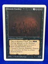 MTG Magic The Gathering - Unlimited Edition - Demonic Hordes - Rare VG Condition